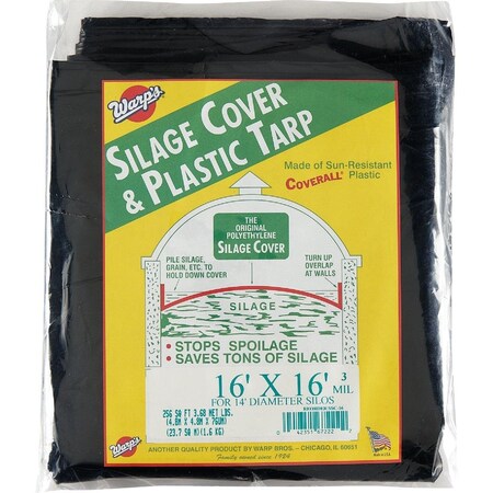Warp Brothers 16 Ft. X 16 Ft. Coverall Polyethylene 3 Mil. Silage Cover SSC-16